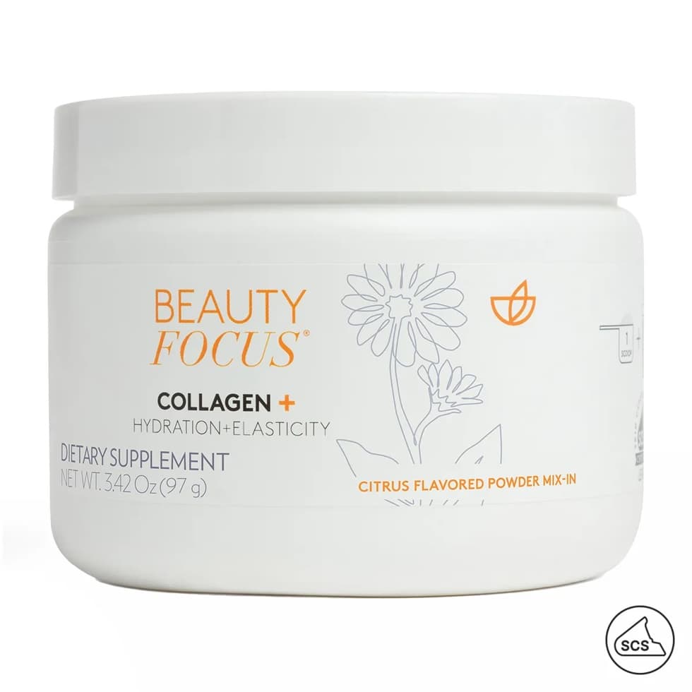 Beauty Focus Collagen+ jar by Nu Skin